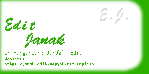 edit janak business card